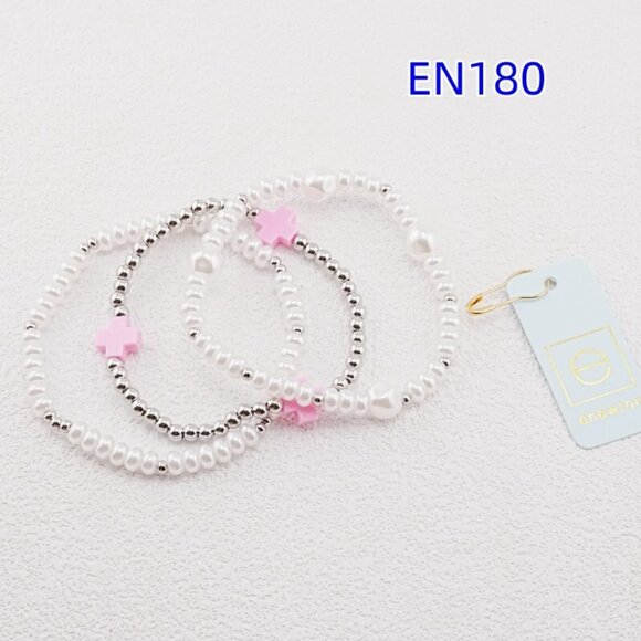 Enewton Pink Cross White Gold Bracelet Set - Picture 5 of 5